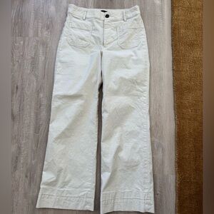 J Crew Wide Leg Pant Size 27 Natural/Beige